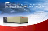 Compresores de aire de tornillo rotativo refrigerados … · de tornillo rotativo refrigerados de Ingersoll Rand pueden lograr un ahorro de energía de hasta 15% en unidades individuales.
