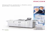 Dispositivo potente y fiable para grandes volúmenescopiadorasenventa.com/images/copier-brochures/Ricoh-Pro-906EX... · Funcionamiento sencillo La Pro™906EX está diseñada para