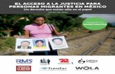 EL ACCESO A LA JUSTICIA PARA PERSONAS … · 4 | el acceso a la justicia para personas migrantes en mÉxico julio de 2017 • de acuerdo con todas las organizaciones entrevistadas,