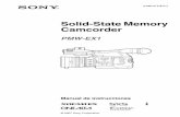 Solid-State Memory Camcorder - figge.com.ar · seguridad del producto es Sony Deutschland ... separado para los documentos de servicio o ... Modos de ejecución del código de tiempo