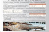 CADENAS DE CHARNELA DE ACERO - … rexnord... · 8 En 1938, Rexnord introdujo la primera cadena del mundo de charnela de metal con ojales de bisagra y tablilla integrada. En la actualidad,