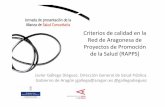 Criterios de calidad en la Red de Aragonesa de … Publica... · Granizo, C; Gallego, J. Criterios de calidad de la Red Aragonesa de Proyectos de Promoción de Salud. ... sinergia