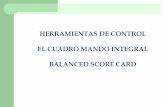 HERRAMIENTAS DE CONTROL EL CUADRO MANDO … · el sistema de incentivos Grado de especialización y multisdisciplinariedad ... IMPORTANCIA ESTRATEGICA DEL CUADRO DE MANDO INTEGRAL