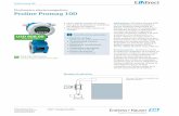 Proline Promag 10D - E-direct by Endress+Hauser · para la medición bidireccional de líquidos conductivos. ... 100 4” 145 a 4700 dm³/min (40 a 1250 galón/min) 1200 d m³/min