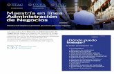 Maestría en línea Administración de Negocios - …onaliat.mx/assets/files/aliat_maestriaAdmonNegocios.pdf · Los egresados de la Maestría en Administración de Negocios en línea