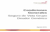 Condiciones Generales de Vida Grupo Deudores PL … · 2017-04-24 · T. (55) 91 77 50 00 Col. Bosques de las Lomas México D.F. C.P. 05120 segatlas@segurosatlas.com.mx 2 ... 5 II.