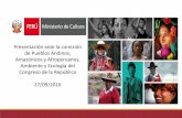 Presentación ante la comisión de Pueblos Andinos ... · Transversalización del enfoque intercultural 5. Políticas para ... Directiva con lineamientos para la ... que busque la