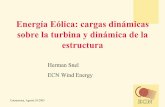 Energía Eólica: cargas dinámicas sobre la turbina y ... · Por la rotación del aspa por el campo de viento, las frecuencias de excitación son ... Cálculo de fuerzas aerodinámicas