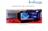 Manual de Usuario M1 v3 - Kikai Labs - openhacks.com · modelos!digitales!deben!ser!procesados!paragenerar!las!instrucciones!que!ualiza la impresora.! Las! impresoras! 3D! de! la