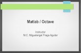 Matlab / Octavesagitario.itmorelia.edu.mx/mfraga/octave/introduccion.pdf · Creado a finales de los años 1970 por Cleve Moler en la Universidad de ... a nivel de lenguaje de ...