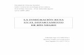 LA INMIGRACIÓN RUSA EN EL DEPARTAMENTO DE RÍO NEGRO - - Multiculturalismo en Uruguay - · 2011-03-28 · dictadura (1973 – 1984) en el pueblo de San Javier y las consecuencias