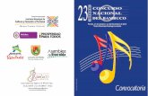 Centro Cultural Lucy Tejada Cra 10 #16-60 2°piso. Tel. … · LOS DELEGADOS ESTÁN HABILITADOS PARA ... música andina, tales como piano, ﬂauta, clarinete, violin, ... pero también