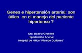 Genes e hipertensión arterial: son útiles en el manejo ... Interna/PDFs Jueves/J3… · Genes e hipertensión arterial: son útiles en el manejo del paciente hipertenso ? Dra. Beatriz