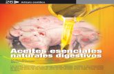 Aceites esenciales naturales digestivos · bición en Europa de los antibióticos como ... Clavo Syzygium aromaticum Clavo Eugenol Apetito y estimulante digestivo, anti-séptico