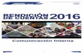 Comunicación Interna Rendición de Cuentas 2016 llegar hasta el 27 de abril de 2017 a nuestro correo comunicacion@competencias.gob.ec. Saludos cordiales. Equipo de Rendición de Cuentas