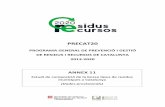 Annex 11 Estudi composició bossa tipus RM v23122013 dactuacio/Planificacio... · PRECAT20 PROGRAMA GENERAL DE PREVENCIÓ I GESTIÓ DE RESIDUS I RECURSOS DE CATALUNYA 2013‐2020