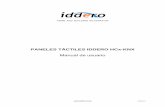 PANELES TÁCTILES IDDERO HCx-KNX · Este manual está dirigido a integradores e instaladores, ... Por tanto, se permite un máximo de 64 dispositivos por zona. Selección de zona