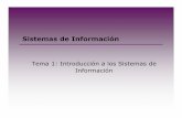Sistemas de Información - Kybele - Grupo de …SI-2010-11... · Principios de Sistemas de Información. R.M. Stair, G.W. Reynolds. Editorial Thomson. 4ºEdición, 1999. 19/02/2009