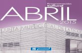 Programación Cultural ABRIL - pplatina.es · - La apertura de puertas para acceder a todos los espectáculos en el Auditorio Paco de