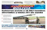 Gobierno asiste a 14.962 familias afectadas y envía 20 t ... · municipio de Tiquipaya, ... dieron son Tipuani, Zongo y Coroi-co, por donde se realizaron sobre-vuelos para conocer