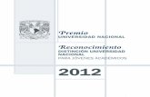 DISTINCIÓN UNIVERSIDAD NACIONAL PARA …secretariageneral.unam.mx/wp-content/uploads/2017/03/2012_PUN.pdf · Facultad de Ciencias de la UNAM, y en las universidades de Zúrich en