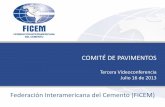 Federación Interamericana del Cemento (FICEM)€¦ · 3 . Intercambio de experiencias. Caso de El Salvador: Experiencia de El Salvador en la promoción de las calles y carreteras.