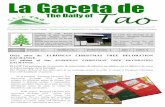 La Gaceta de The Daily ofTao - ceiptao.es christmas tree.pdf · El proyecto 1-2 Navidad en Tao 3 Navidad ... un recorrido por las casas del pueblo para ... Una pequeño “enyesque”