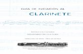 GUÍA DE INICIACIÓN AL CLARINETE · a guía para la iniciación del clarinete fue elaborada a partir de las memorias del Primer y Segundo taller de Homologación para la Enseñanza