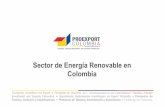 Sector de Energía Renovable en Colombiaportugalcolombia.com/media/Sector-de-Energias-Renovaveis.pdf · energía no-renovable en el mundo Consumo de energía del Mundo %, ... Petróleo