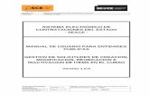 SISTEMA ELECTRÓNICO DE CONTRATACIONES … · Sub Dirección de Plataforma PRODUCTO: MANUAL DE USUARIO PARA ENTIDADES PÚBLICAS MÓDULO: MÓDULO CUBSO Fecha de actualización: 17/01/2013