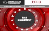 Certificación Internacional ISO 31000 Risk Manager · III Beneficios de esta Certificación • La certificación ISO 31000 Risk Manager demostrará sus capacidades para mejorar