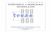 PIÑONES CADENAS RODILLOS - traza.es · 1 Isla de Menorca, s/nr. - Edificio Estrella, Local nr. 2 50014 - Zaragoza Tfno. (976) 47 01 02 (8 lineas) - Fax (976) 47 32 20 E-Mail: traza@trazasl.com