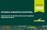 EFICIENCIA ENERGÉTICA ECOPETROL dia UPME/… · fuentes de energía en la matriz energética Responsabilidad Corporativa Gestión Ambiental “El objetivo de la estrategia es ...