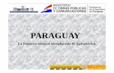 PARAGUAY - unece.org · Población en edad laboral 2 750 000 Estratégicamente ubicado en el centro de la región de mayor ingreso económico de Sudamérica Brasil Uruguay Bolivia