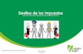 DESTINO DE LOS IMPUESTOS - dgii.gov.do · de Ingresos y Ley de Gastos Públicos. ... completar los requerimientos de disponibilidades financieras, constituidas por los desembolsos