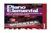 Piano Elemental CS ver - · PDF filePiano&Elemental& ·&40&Ejercicios&·&72&Posiciones&de&Acordes&·&9&Acompañamientos& diferentes& ·& 11& Lecciones& Básicas& ·& Pistas& de& Audio&