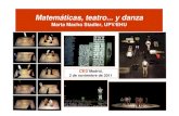 Matemáticas, teatro y danza - UPV/EHUmtwmastm/mates, teatro, danza.pdf · La lección (Ionesco), El rinoceronte (Ionesco),... En este momento, tenemos... 55 entradas: obras de teatro,