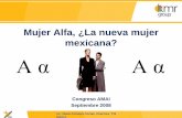 Mujer Alfa, ¿La nueva mujer mexicana? - Bienvenidos …amai.org/congreso/2008/memorias/ponencias/dianarboleya.pdf · No se siente inferior, y menos aún, el "sexo débil" ... 23%