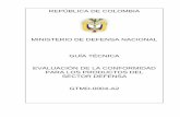 MINISTERIO DE DEFENSA NACIONAL GUÍA … · REPUBLICA DE COLOMBIA MINISTERIO DE DEFENSA NACIONAL ERRATA GTMD-0004-A2 Página 2 de 16 2014-12-15 - Número del certificado. - …