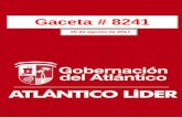 Gaceta # 8241 - atlantico.gov.co · GERENCIA DE ASUNTOS ÉTNICOS La Asamblea Departamental de Atlántico, en uso de sus facultades legales y ... perspectiva etno-educativa, tanto
