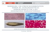 MANUAL DE PROCEDIMIENTOS PARA EL DIAGNÓSTICO SEROLÓGICO DE ...bvs.minsa.gob.pe/local/minsa/1585.pdf · Manual de procedimientos para el diagnóstico serológico de las zoonosis