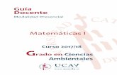 Guía Docente - Universidad Católica de Ávila · Conocimiento del cálculo diferencial e integral: cálculo diferencial de funciones de una y varias variables, integración, ecuaciones