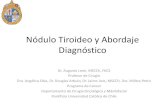 Nódulo Tiroideo y Abordaje Diagnóstico · • Crecimiento de nódulo con PAAF previa benigna (2 mm en al menos 2 dimensiones o aumento de volumen del 20%) • Nódulos 5-10 mm en