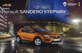 Nuevo Renault SANDERO STEPWAY - Renault … · Disfrutá lo mejor ahora. El Nuevo Sandero Stepway combina un diseño atractivo, tecnología multimedia, asistencia a la conducción
