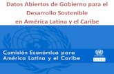 Desarrollo Sostenible en América Latina y el Caribeworkspace.unpan.org/sites/Internet/Documents/UNPAN96568.pdf · ODS6. Agua limplia y saneamiento ODS17. Alianzas ODS 16. Paz, justicia
