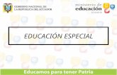 PowerPoint Presentationweb.educacion.gob.ec/_upload/EDUCACION ESPECIAL1.… · PPT file · Web view2011-12-26 · ESTRUCTURA DE LA EDUCACIÓN ESPECIAL 200 institutos de Educación