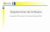 Arquitecturas de Software - Profesoresisis3702/dokuwiki/lib/... · DEPARTAMENTO DE SISTEMAS ADLs - Acme • ADLs o Lenguajes que proveen elementos para modelar la arquitectura conceptual