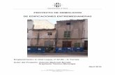 PROYECTO DE DEMOLICION DE EDIFICACIONES …portal.incaciutat.com/wp-content/uploads/contractacio-demolicio... · Dichas edificaciones están destinadas a viviendas del tipo unifamiliar