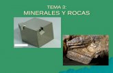 TEMA 3: MINERALES Y ROCAS - … · Las texturas de las rocas sedimentarias detríticas dependen de la forma, del . tamaño y de la naturaleza o composición de las partículas Forma