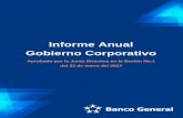 Informe Anual Gobierno Corporativo - Banco General … · Corporativo de Banco General (Costa Rica) S.A. para el año 2016. Este informe fue elaborado el 16 de enero del 2017. II.